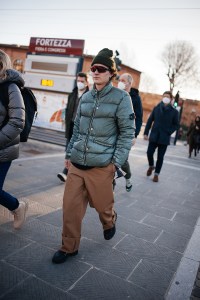 Street style at Pitti Uomo 101.