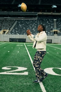 Jerry Jeudy, in the Reese Cooper exclusive capsule