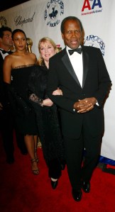Sidney Poitier attends the Carousel of Hope Event in Los Angeles, 2002.