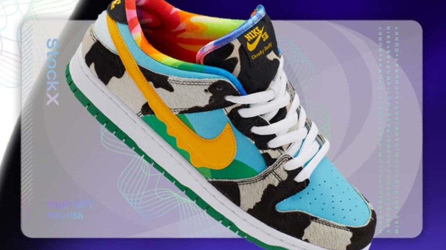 An NFT representing a physical, Ben and Jerry's-themed Nike Dunk last sold for $3,000