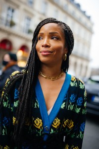 Street style at Paris Haute Couture Week Spring 2022.