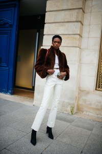 Street style at Paris Haute Couture Week Spring 2022.