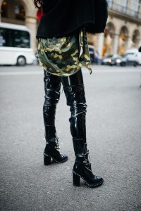 Street style at Paris Haute Couture Week Spring 2022.