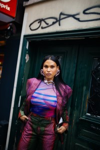 Street style at Paris Haute Couture Week Spring 2022.