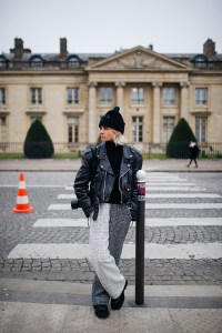 Street style at Paris Haute Couture Week Spring 2022.