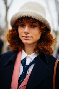 Street style at Paris Haute Couture Week Spring 2022.