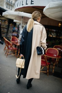 Street style at Paris Haute Couture Week Spring 2022.
