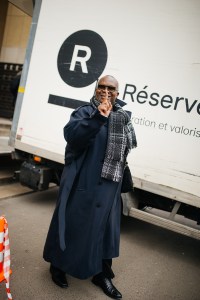 Street style at Paris Haute Couture Week Spring 2022.