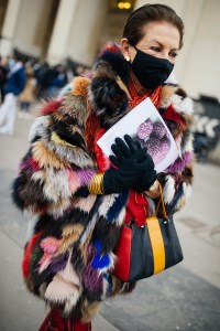 Street style at Paris Haute Couture Week Spring 2022.