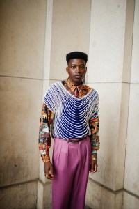 Street style at Paris Haute Couture Week Spring 2022.