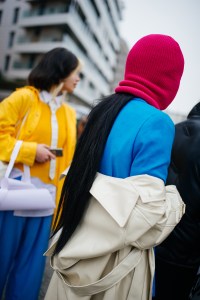 Street style at Paris Haute Couture Week Spring 2022.