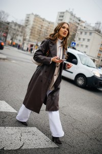 Street style at Paris Haute Couture Week Spring 2022.