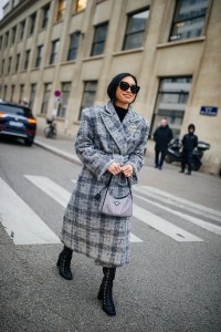 Street style at Paris Haute Couture Week Spring 2022.