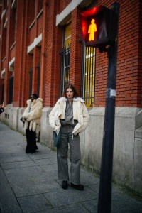 Street style at Paris Haute Couture Week Spring 2022.