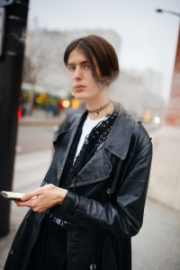 Street style at Paris Haute Couture Week Spring 2022.