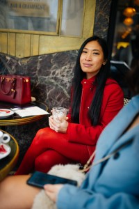 Street style at Paris Haute Couture Week Spring 2022.