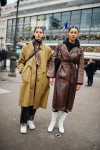 Street style at Paris Haute Couture Week Spring 2022.