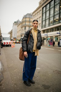 Street style at Paris Haute Couture Week Spring 2022.