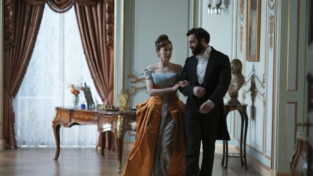 Carrie Coon and Morgan Spector in HBO’s “The Gilded Age.”