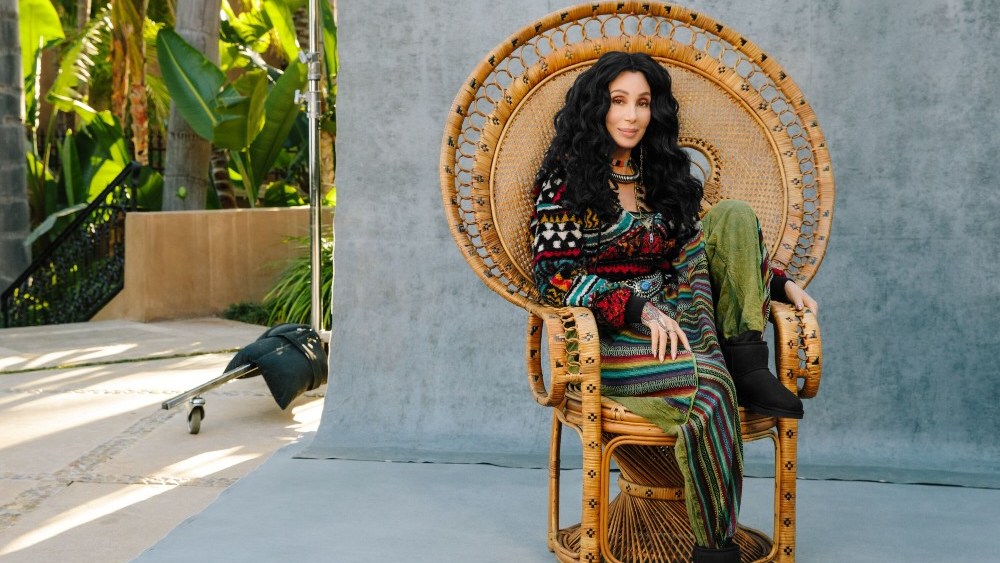 Cher donned Ugg's Classic Mini boot and Coquette slipper for the brand's Spring/Summer 2022 Feel ___ campaign