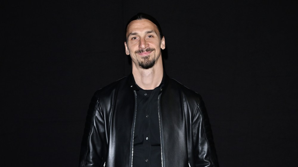 Zlatan Ibrahimović attending the Dsquared2 men's fall 2022 runway show.