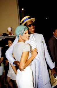 Model Linda Evangelista and editor Andre Leon Talley