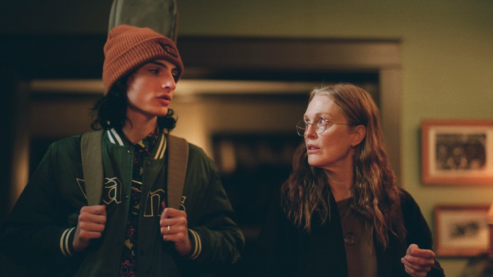 Fionn Wolfhard and Julianne Moore in "When You Finish Saving the World."