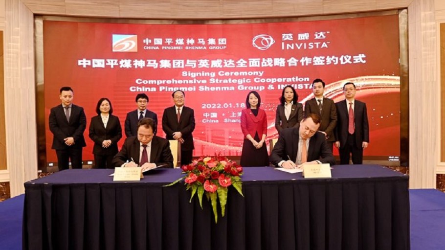 Invista (China) Investment Co. and China Pingmei Shenma Group signed deals for the five-year sale of nylon ingredients and technologies.