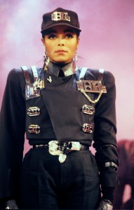 Janet Jackson in November 1989 in Dortmund. | usage worldwide Photo by: Fryderyk Gabowicz/picture-alliance/dpa/AP Images