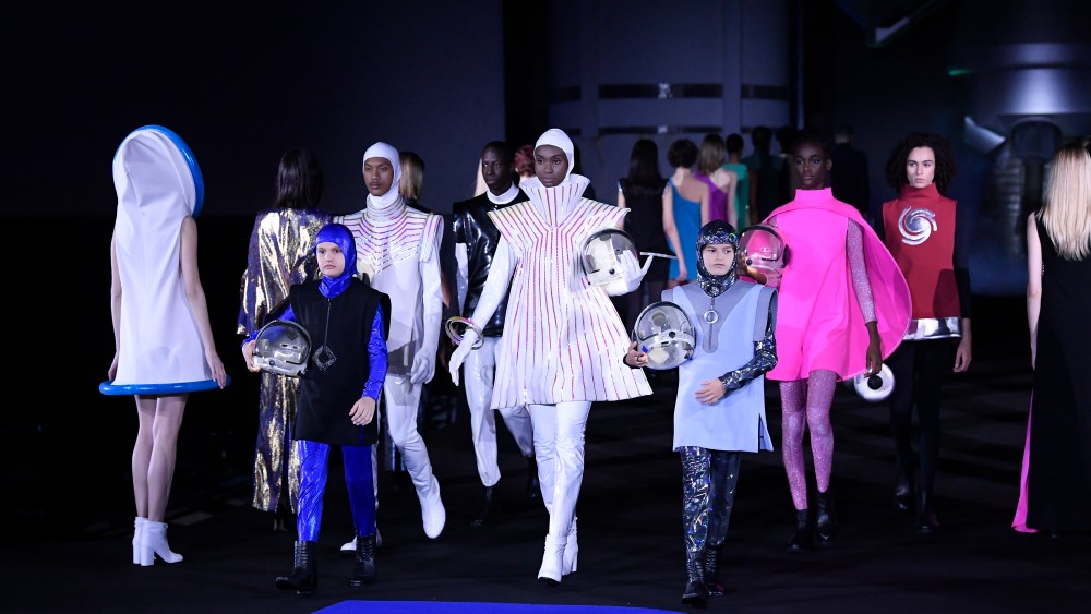 The finale of the Pierre Cardin 3022 show.
