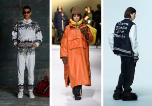 Men's Fall/Winter 22-23 collections key into three novel themes: après-ski, gorpcore and varsity prep.