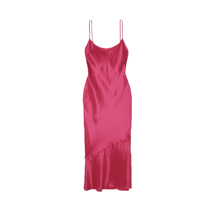 Reformation Alisal Silk-Charmeuse Midi Dress