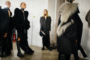 Backstage at Rick Owens Men's Fall 2022
