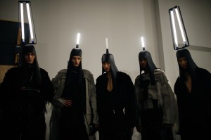 Backstage at Rick Owens Men's Fall 2022