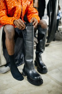 Backstage at Rick Owens Men's Fall 2022