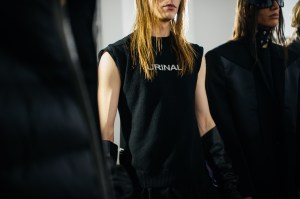 Backstage at Rick Owens Men's Fall 2022