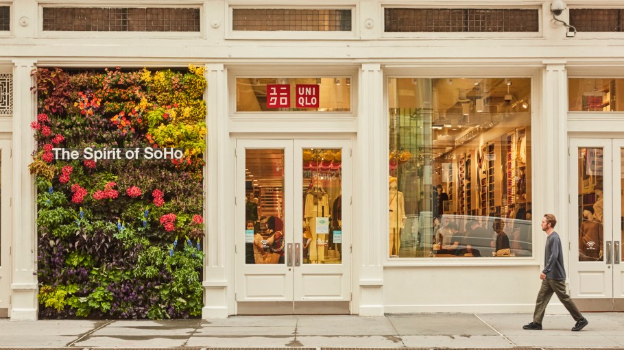 The Uniqlo Repair Studio in New York offers consumers the opportunity to spruce up well-worn Uniqlo items.