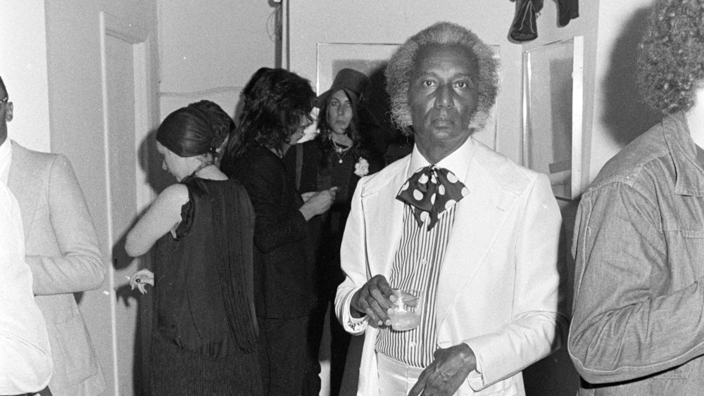 Camello Frenchie Casimer attends a party in honor of David Hockney, held in the New York City loft apartment of art dealer Michael Findlay, on May 15, 1972.