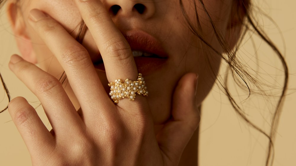 Pacharee Pearl Floret Cluster Ring, as worn by Carrie in 'And Just Like That'