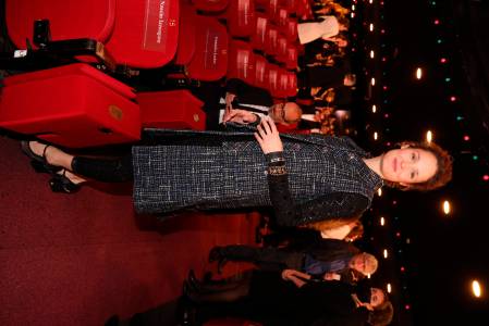 Luxembourger actress Vicky Krieps during the 47th Cesar Film Awards Ceremony At L'Olympia on February 25, 2022 in Paris, France. (Sipa via AP Images)