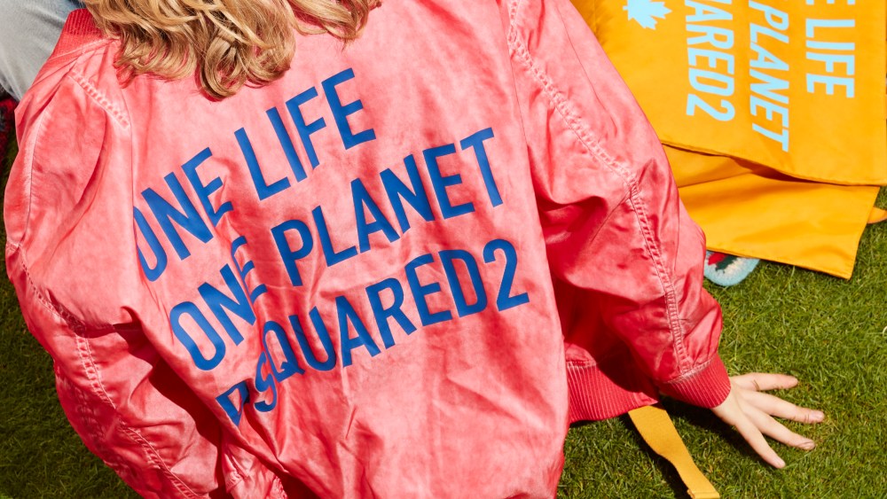 The Dsquared2 "One Life One Planet" capsule collection.