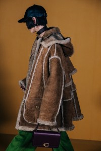 Backstage at Coach RTW Fall 2022 ​on February 14, 2022 in New York.