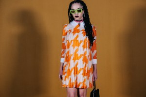 Backstage at Coach RTW Fall 2022 ​on February 14, 2022 in New York.