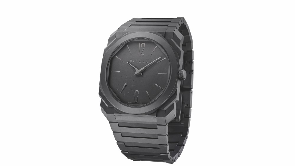BVLGARI's Octo Finissimo Automatic 40mm watch in black ceramic