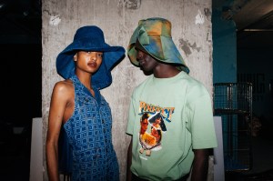 Backstage at Ahluwalia RTW Fall 2022 on February 19, 2022 in London