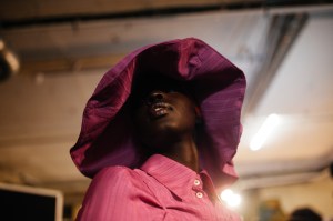 Backstage at Ahluwalia RTW Fall 2022 on February 19, 2022 in London