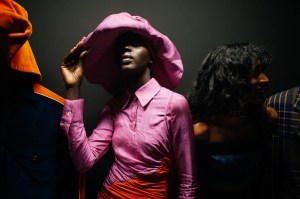Backstage at Ahluwalia RTW Fall 2022 on February 19, 2022 in London