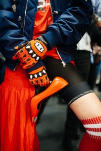 Backstage at David Koma RTW Fall 2022 on February 20, 2022 in London