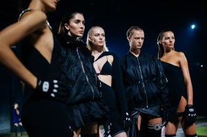 Backstage at David Koma RTW Fall 2022 on February 20, 2022 in London