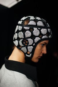 Backstage at David Koma RTW Fall 2022 on February 20, 2022 in London